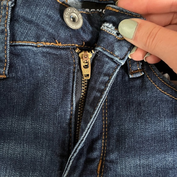 High Rise Denim Stretch Jeans | S.O.N.G Curvy Full Length Jeans Pants - Picture 6 of 7